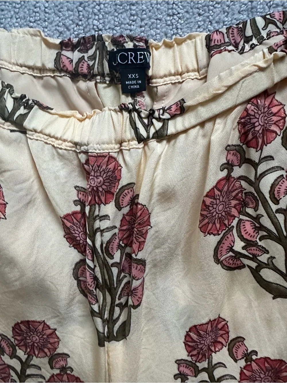 J. Crew Floral Print, Wide Leg, Pull-On Pants, size XXS